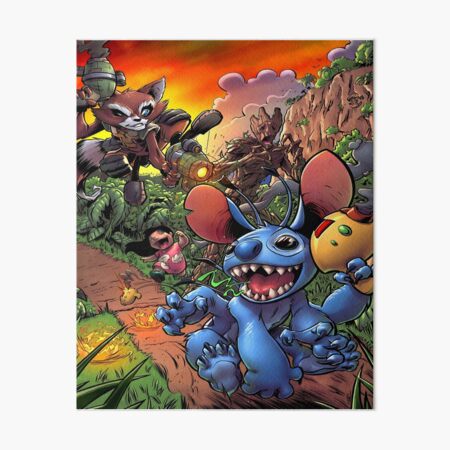 Vista previa del artículo con la obra «Lilo y Stitch», diseñado y vendido por trinkleintelle.