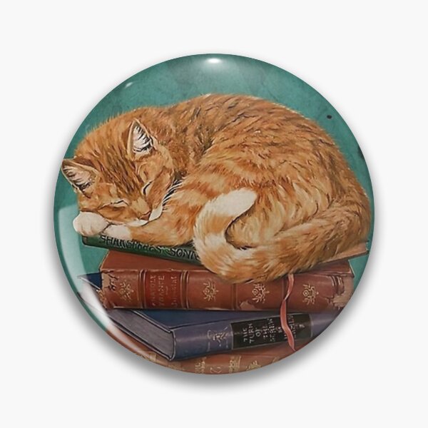Item preview, Vintage Cat Sleep On Book - Time Spent With Books And Cats Is Never Wasted designed and sold by renoadiser.
