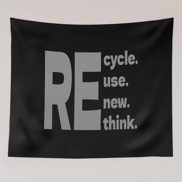 Item preview, Recycle Reuse Renew Rethink designed and sold by Roomshoping.