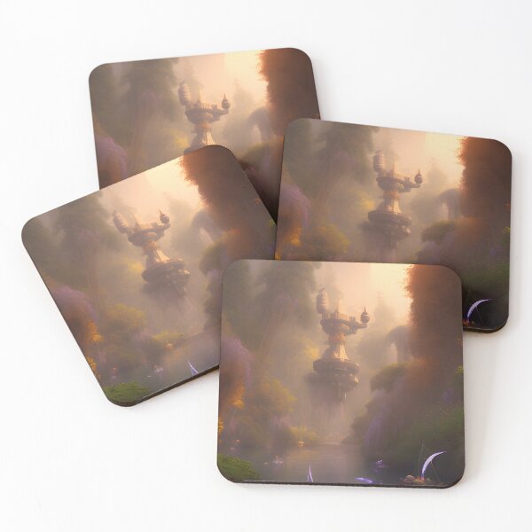 Item preview, Beautiful Castle Fantasy Kingdom Digital Painting Fantasy Landscape designed and sold by VersoShopping.