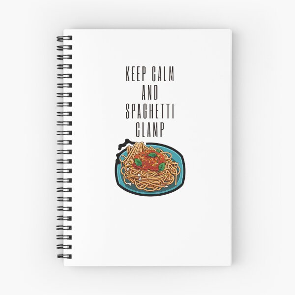 Item preview, keep calm and spaghetti clamp designed and sold by printiesart.