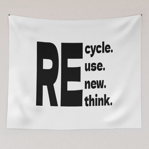 Item preview, Recycle Reuse Renew Rethink designed and sold by Roomshoping.