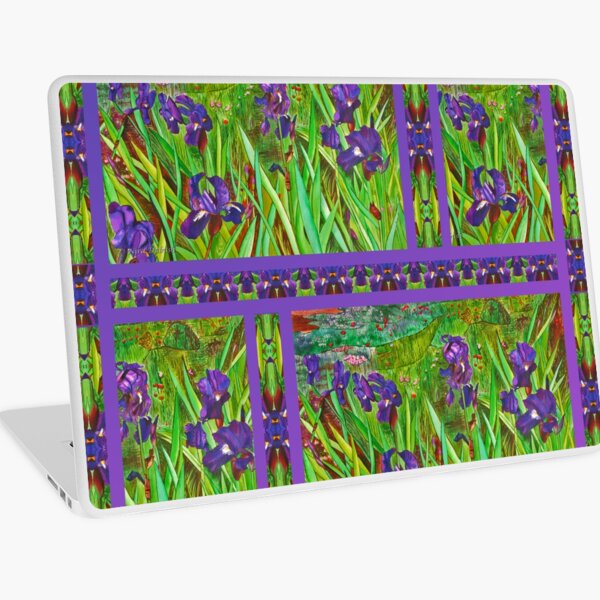 Irises in The Purple field Laptop Skin