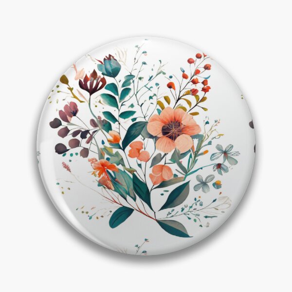 Item preview, Vibrant Abstract Watercolor Botanical Flowers  designed and sold by crickmonster.
