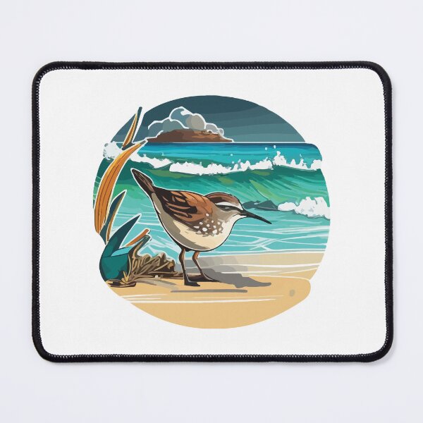 Item preview, Solitary Sandpiper Watching the Waves designed and sold by Vector-nook.