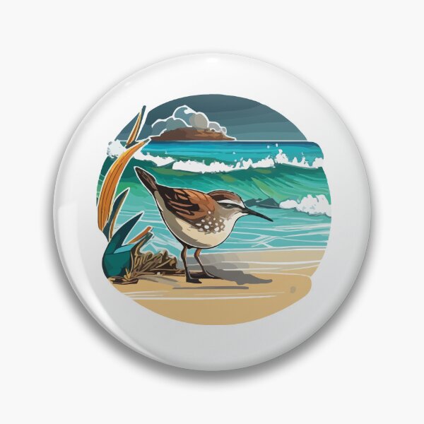 Item preview, Solitary Sandpiper Watching the Waves designed and sold by Vector-nook.