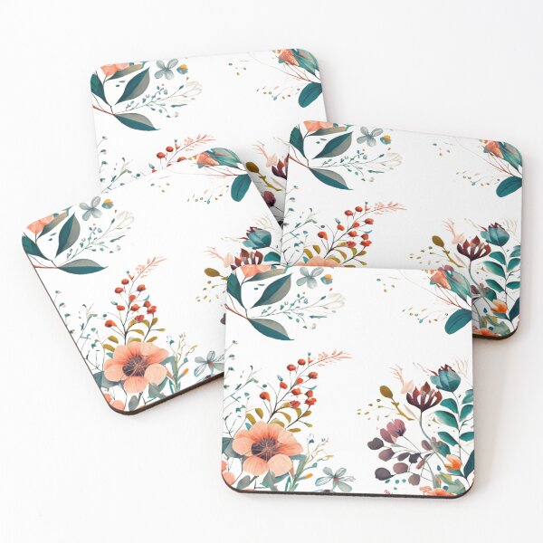 Item preview, Vibrant Abstract Watercolor Botanical Flowers  designed and sold by crickmonster.