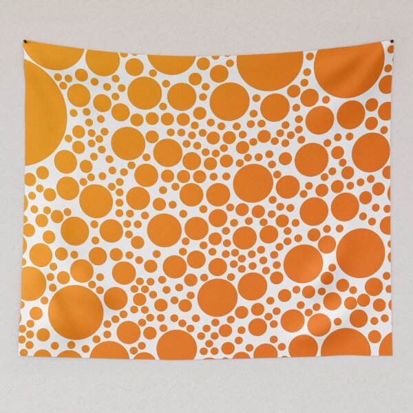 Item preview, Sunlight Orange Polka Dots Pattern designed and sold by patternsoup.