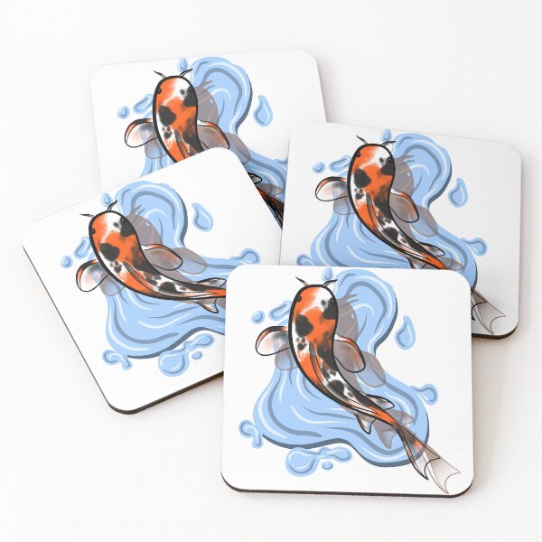 Item preview, Orange, Black, and White Koi Fish Swimming In Water designed and sold by CreationsByBear.