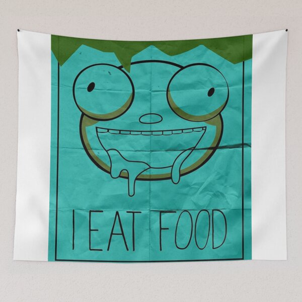 Item preview, I EAT FOOD (Invader Zim) designed and sold by lindacardinale.
