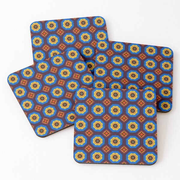 Artikelvorschau, Brightly Dyed Colorful Fabric Kaleidoscope Pattern 26 entworfen und verkauft von Swabcraft.