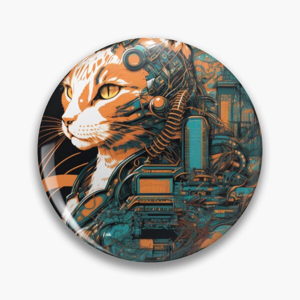 Item preview, Ccc3c_Cyberpunk Cat_02 designed and sold by CritterCuties.