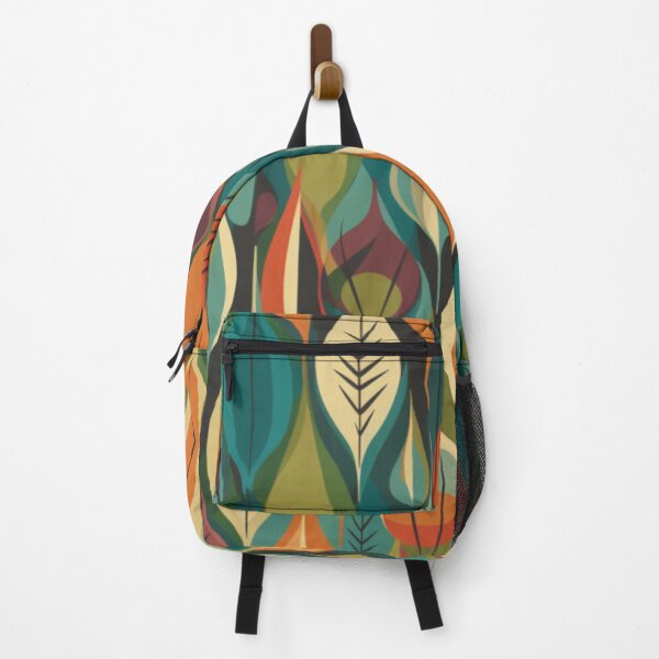 Item preview, Midcentury Modern Colorful Abstract Leaves Mod Art Graphic Design Pattern designed and sold by Step, Repeat.