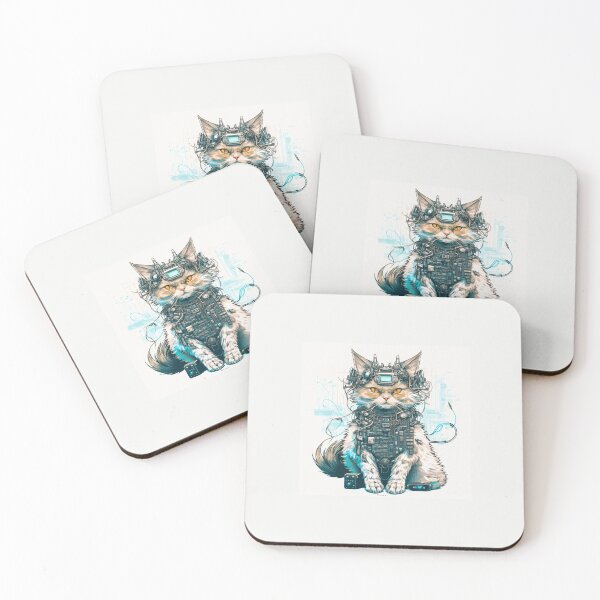 Item preview, Ccc3c_Cyberpunk Cat_03 designed and sold by CritterCuties.