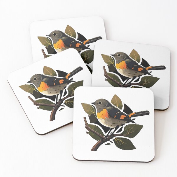 Item preview, American Redstart Perched on a Small Branch designed and sold by Vector-nook.