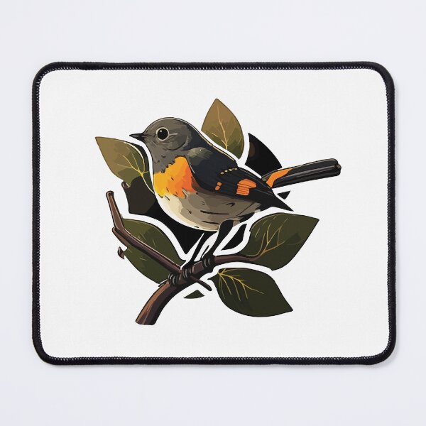 Item preview, American Redstart Perched on a Small Branch designed and sold by Vector-nook.