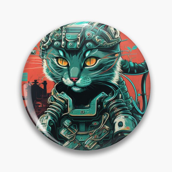 Item preview, Ccc3c_Cyberpunk Cat_04 designed and sold by CritterCuties.