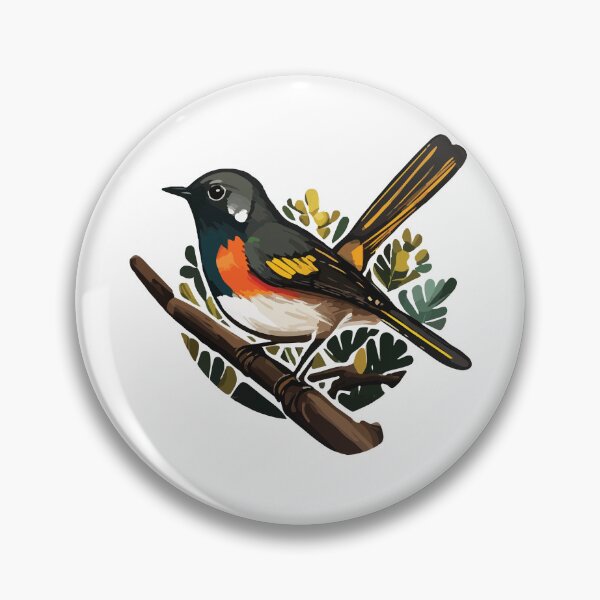 Item preview, Leafy American Redstart designed and sold by Vector-nook.