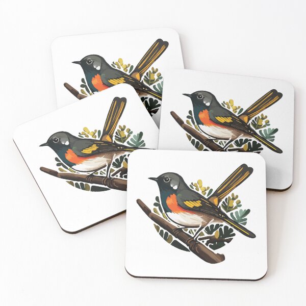 Item preview, Leafy American Redstart designed and sold by Vector-nook.