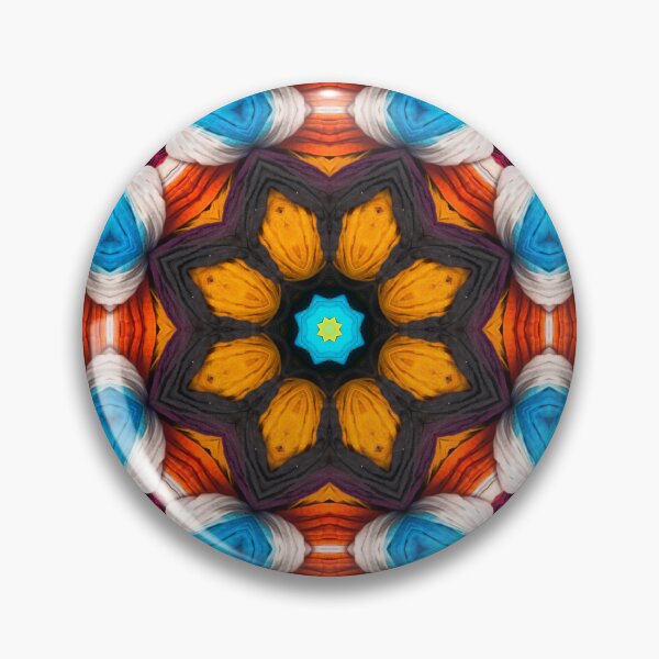 Artikelvorschau, Brightly Dyed Colorful Fabric Kaleidoscope Pattern 29 entworfen und verkauft von Swabcraft.