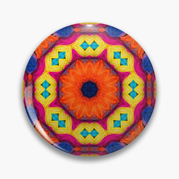 Artikelvorschau, Brightly Dyed Colorful Fabric Kaleidoscope Pattern 31 entworfen und verkauft von Swabcraft.