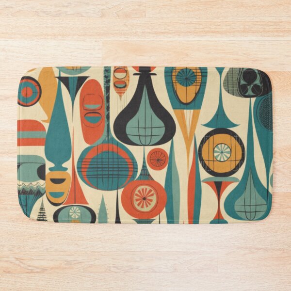 Item preview, Midcentury Modern Abstract Teardrop and Bubble Shape Mod Art Pattern Graphic Design  designed and sold by Step, Repeat.