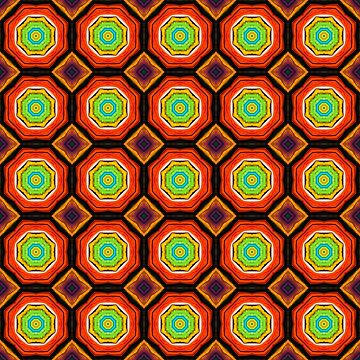 Vorschaubild zum Design Brightly Dyed Colorful Fabric Kaleidoscope Pattern 34 von Swabcraft