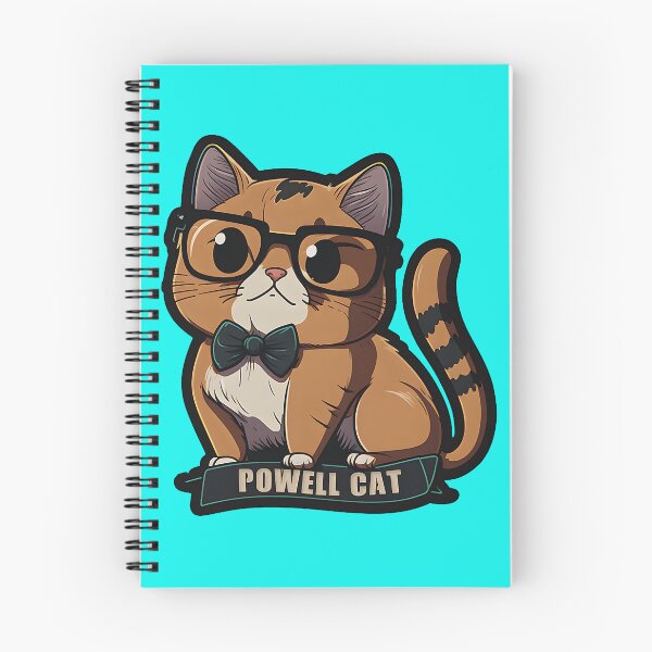 Item preview, Kawaii Powell Cat wearing glasses designed and sold by DctrGiftshop.