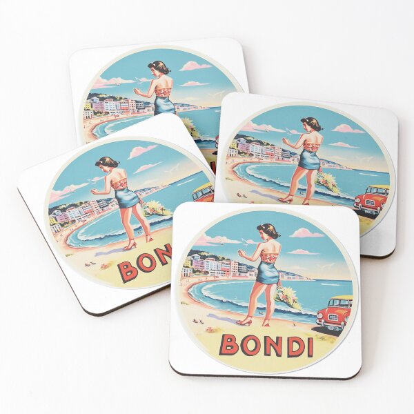 Item preview, Bondi Beach Australia Vintage Print designed and sold by chookiemansurf.