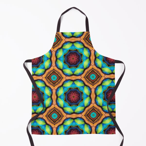 Artikelvorschau, Brightly Dyed Colorful Fabric Kaleidoscope Pattern 36 entworfen und verkauft von Swabcraft.