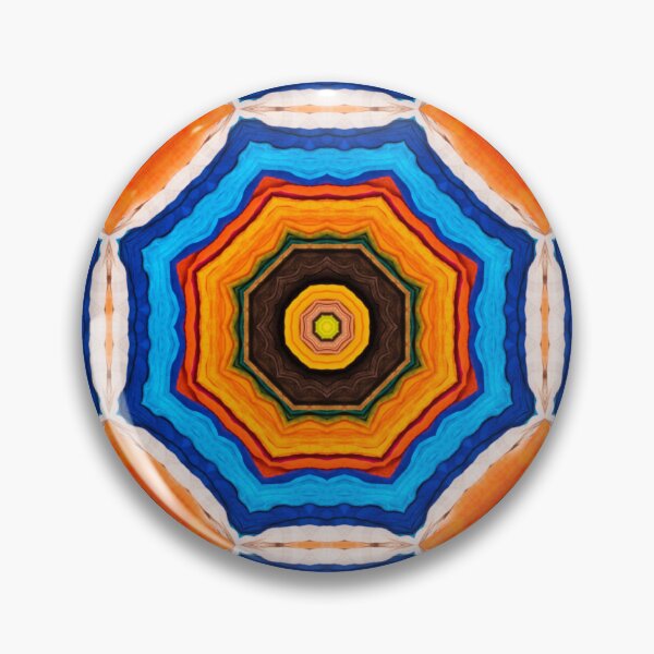 Artikelvorschau, Brightly Dyed Colorful Fabric Kaleidoscope Pattern 40 entworfen und verkauft von Swabcraft.