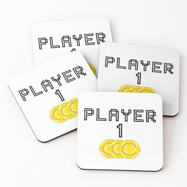 Item preview, Player One - Pixels Coins designed and sold by BusyMonkeys.