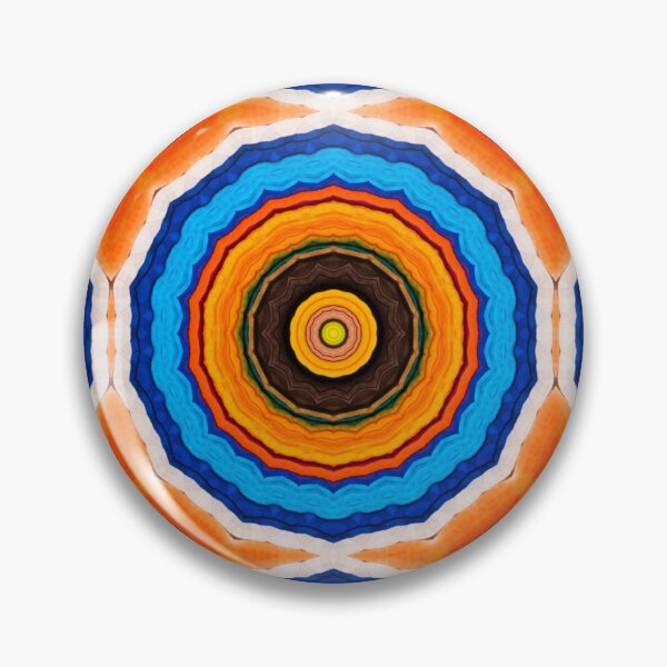 Artikelvorschau, Brightly Dyed Colorful Fabric Kaleidoscope Pattern 41 entworfen und verkauft von Swabcraft.