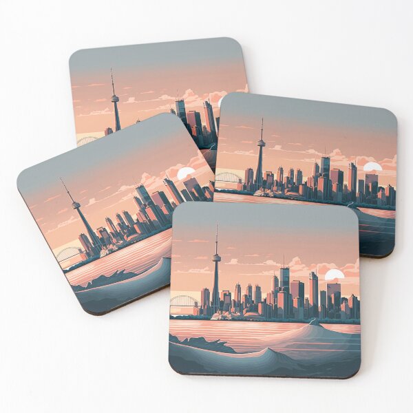 Item preview, Toronto ON Canada Skyline Horizon designed and sold by ImaginePrintsHQ.