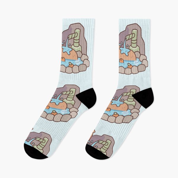 Item preview, Cute Capybara Chilling In Hot Spring designed and sold by rustydoodle.