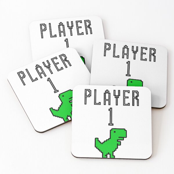 Item preview, Player One - Pixel Dinosaur designed and sold by BusyMonkeys.