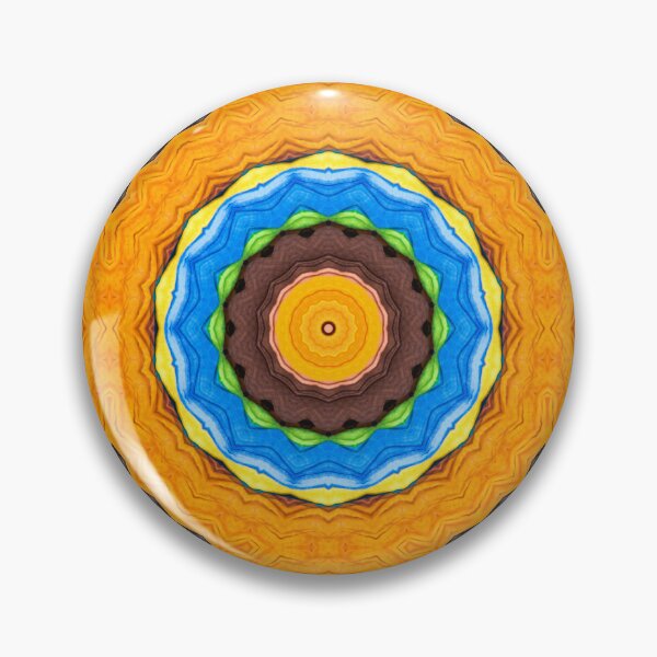 Artikelvorschau, Brightly Dyed Colorful Fabric Kaleidoscope Pattern 45 entworfen und verkauft von Swabcraft.