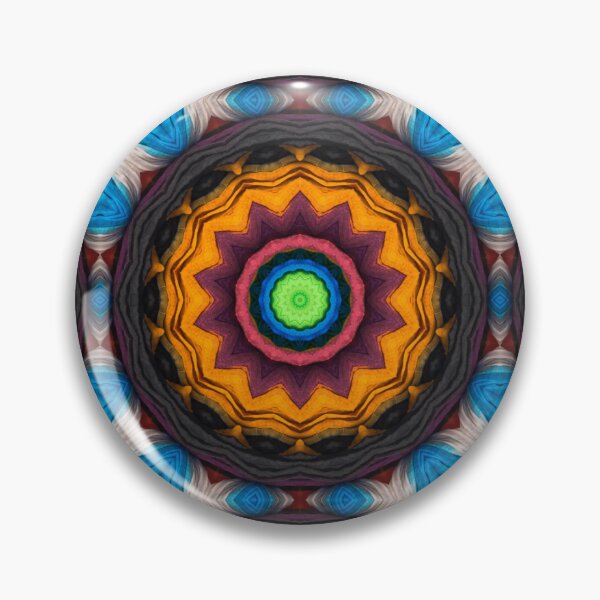 Artikelvorschau, Brightly Dyed Colorful Fabric Kaleidoscope Pattern 46 entworfen und verkauft von Swabcraft.