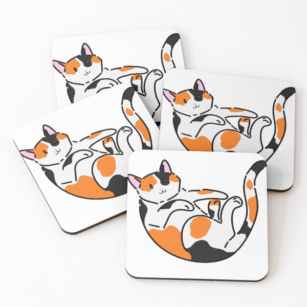 Item preview, Cute Rolling Calico Cat designed and sold by CreationsByBear.