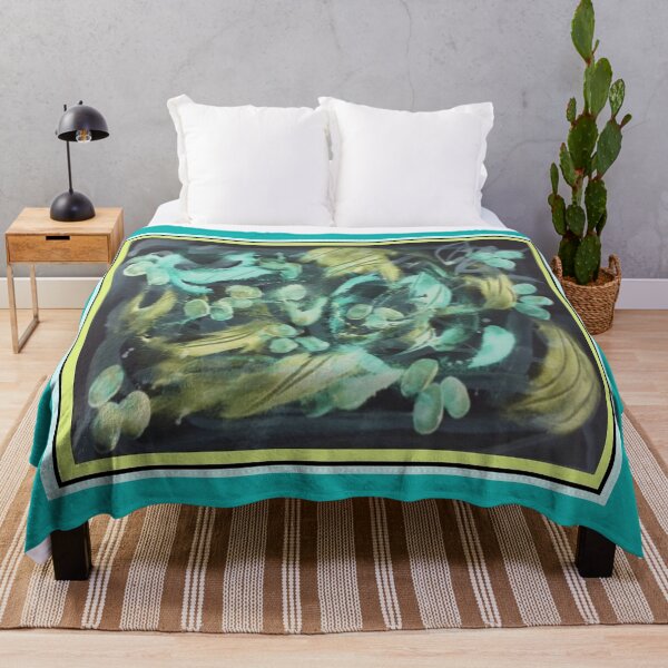 Item preview, Grape Vine in Turquoise Yellow Green designed and sold by GiftsbyNaomi.
