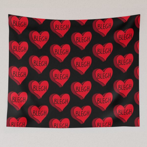 Item preview, Blegh Red Love Heart  designed and sold by AlanaRowe.