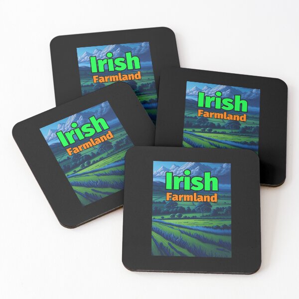 Item preview, Irish Farmland Pastel Painting Crops Trees Clouds designed and sold by IrishPOD.