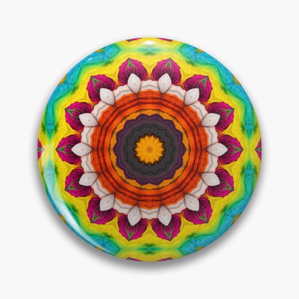 Artikelvorschau, Brightly Dyed Colorful Fabric Kaleidoscope Pattern 47 entworfen und verkauft von Swabcraft.