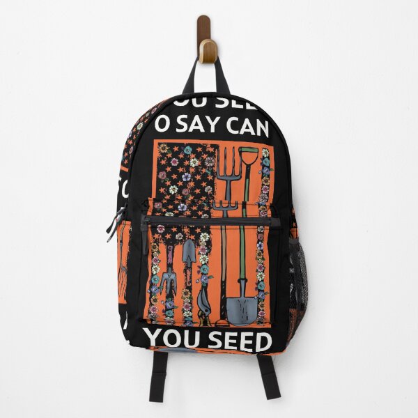 Item preview, O Say Can You Seed (gardening design in American flag pattern with pun) designed and sold by TheTrendsDesk.