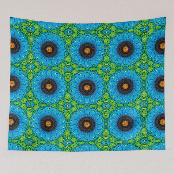 Aperçu de l'œuvre Brightly Dyed Colorful Fabric Kaleidoscope Pattern 48 créée et vendue par Swabcraft.