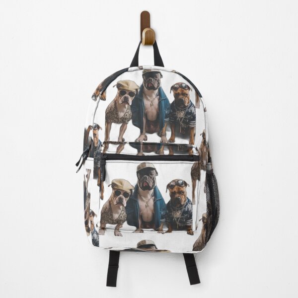 Item preview, pitbul dogs with glasses, hats and chains designed and sold by BladiWear.