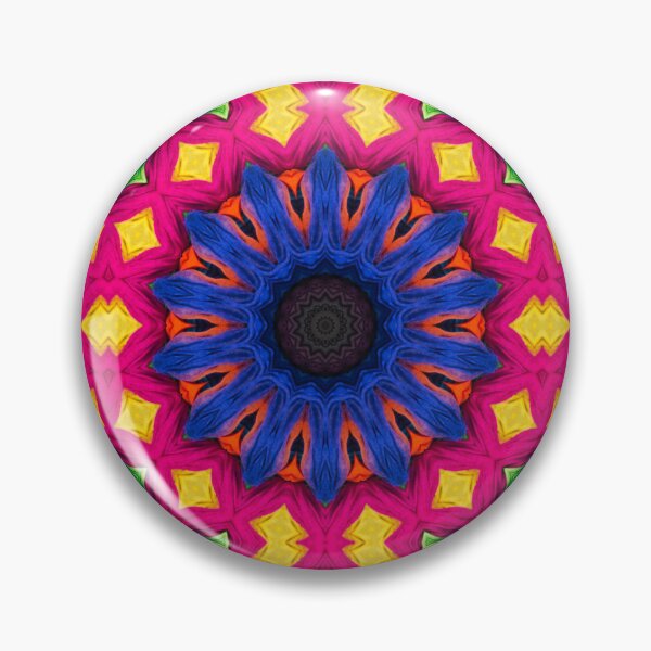 Artikelvorschau, Brightly Dyed Colorful Fabric Kaleidoscope Pattern 49 entworfen und verkauft von Swabcraft.
