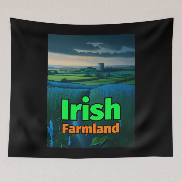 Item preview, Irish Farmland Pastel Painting House designed and sold by IrishPOD.