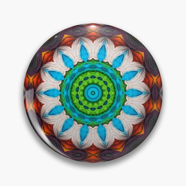 Artikelvorschau, Brightly Dyed Colorful Fabric Kaleidoscope Pattern 51 entworfen und verkauft von Swabcraft.