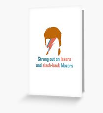 Aladdin Sane Greeting Card